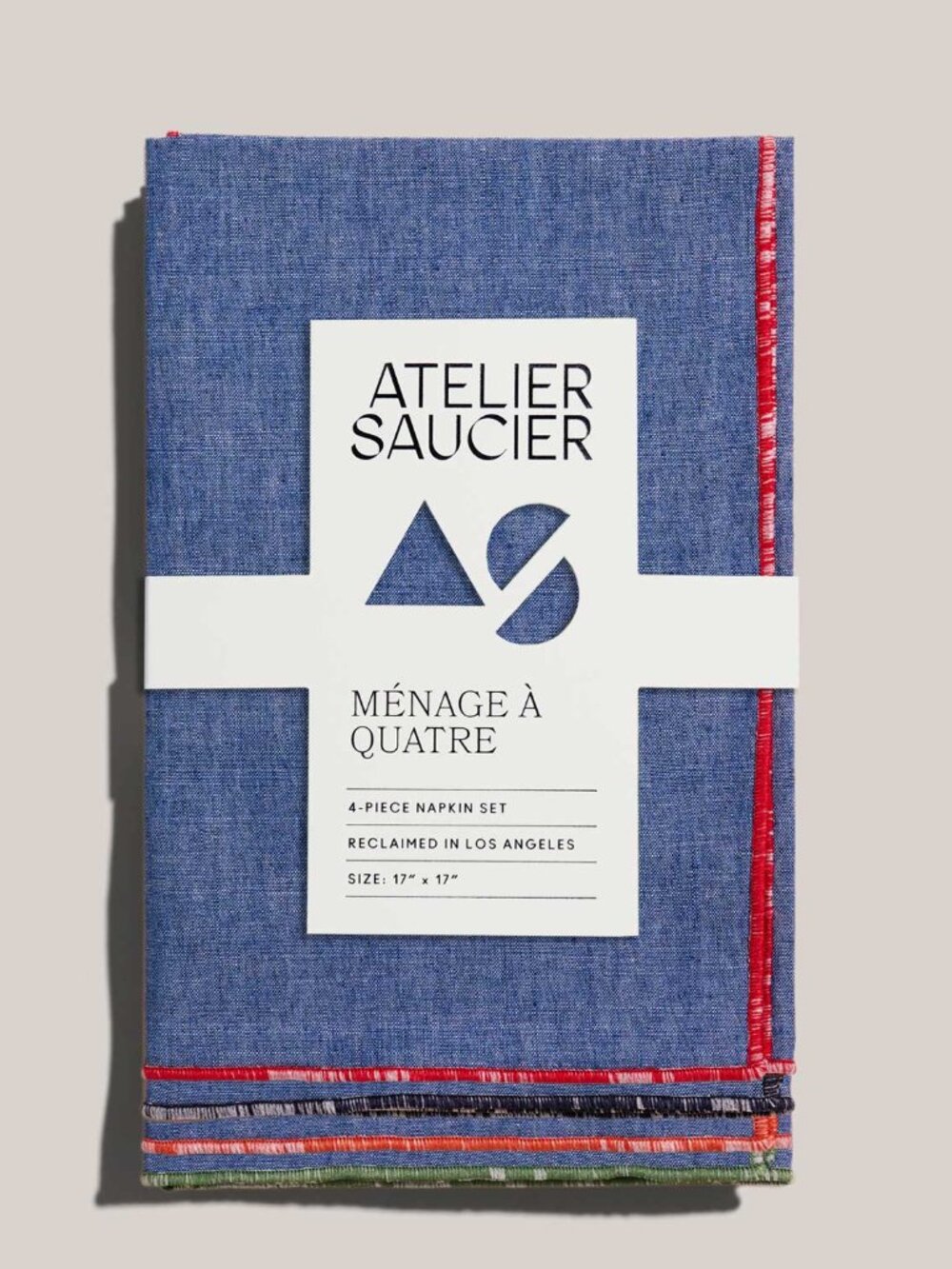 ATELIER SAUCIER Beach Ball Napkins (Set of 4) - NWT